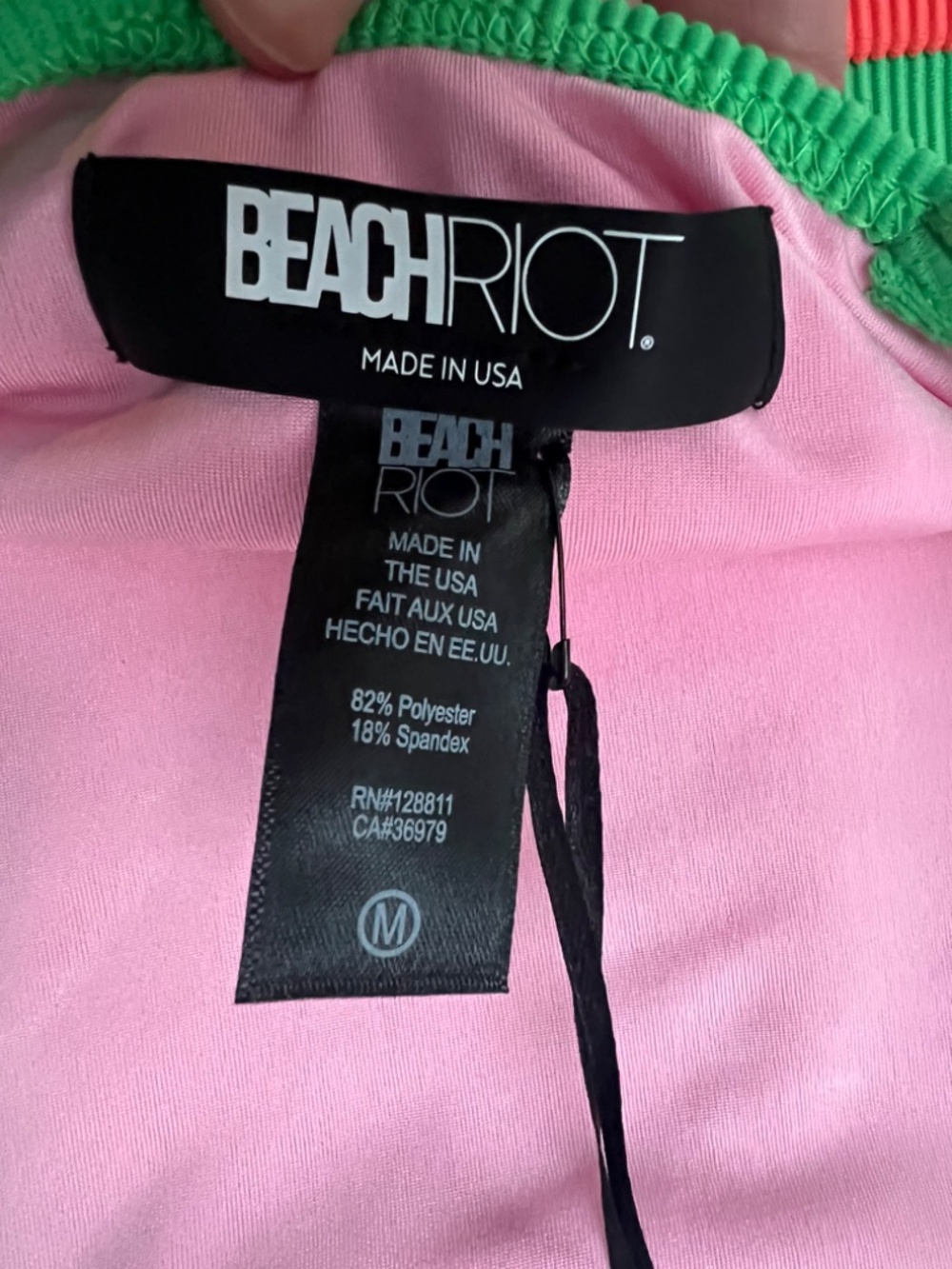 Beach Riot Ribbed Colorblock Bikini Set | Made in USA Medium - Picture 6 of 9